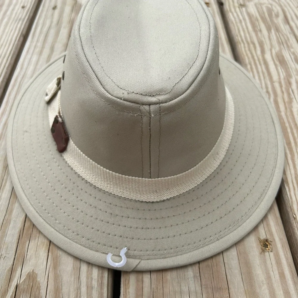 VINTAGE - Panama Jack Canvas Hat - Size Medium - Color‎ Tan/Khaki NEVER WORN